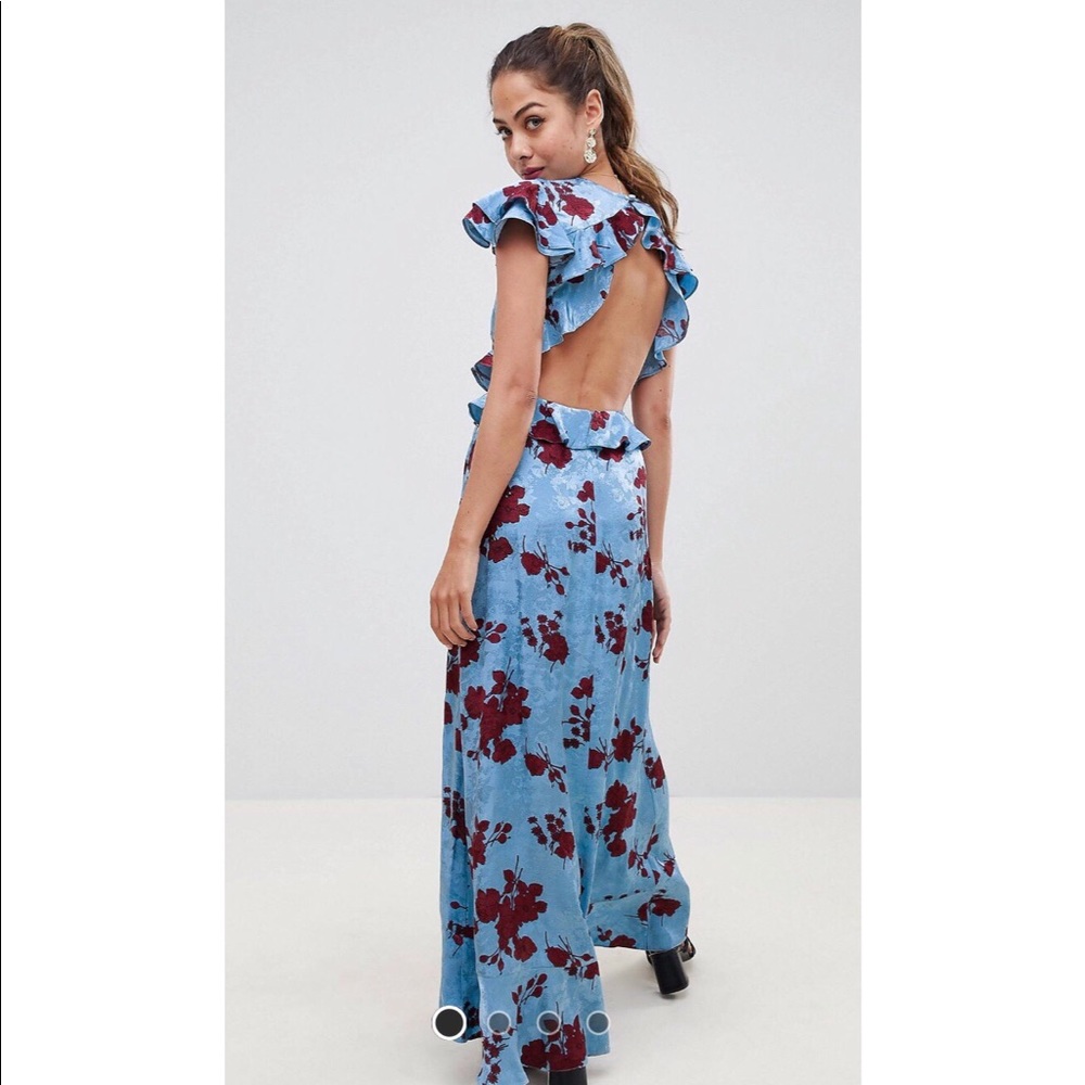 ASOS Gorgeous Ruffle and Open Back Dress